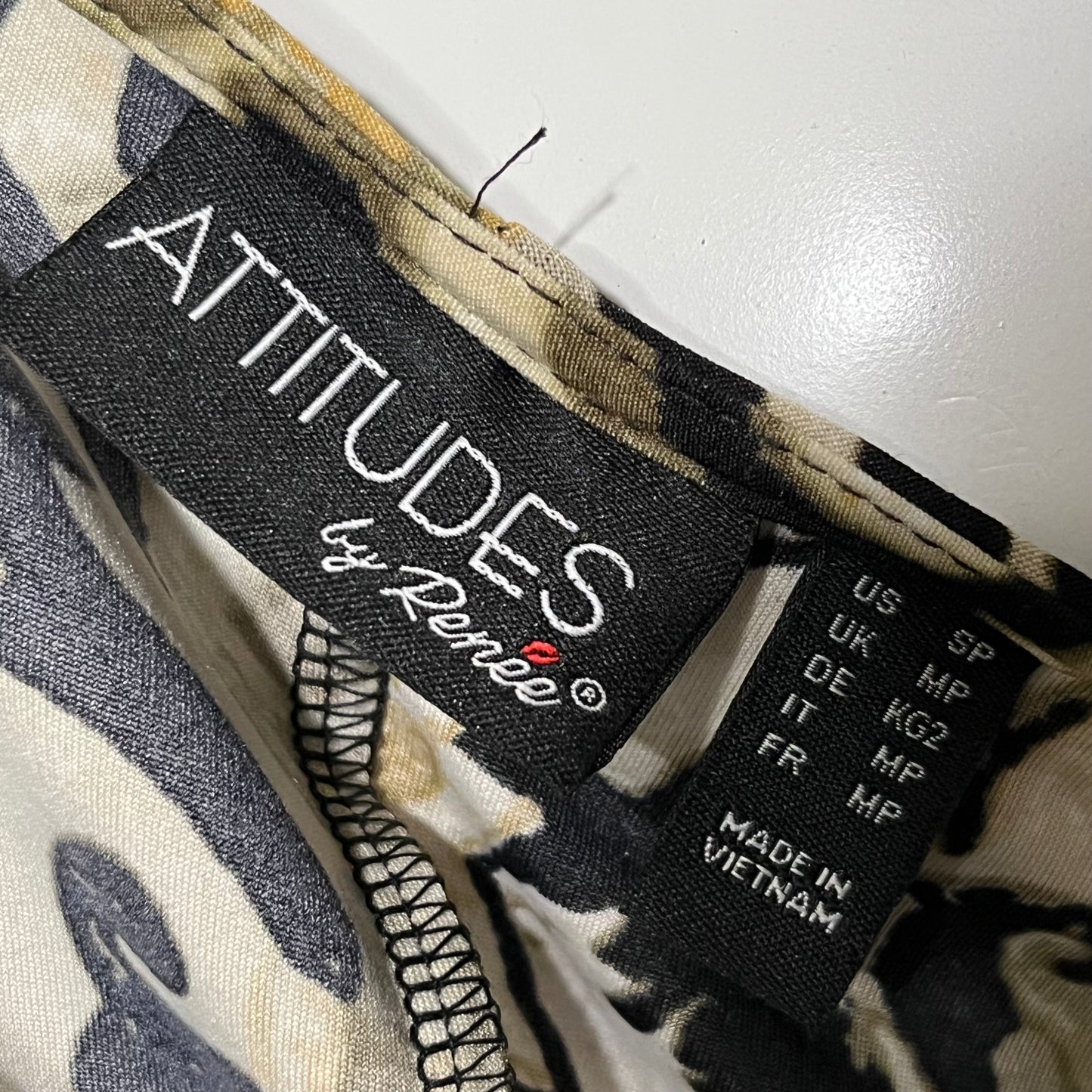 Attitudes By Renee Floral Neutral Color Maxi Dress Sz-Small Petite #16