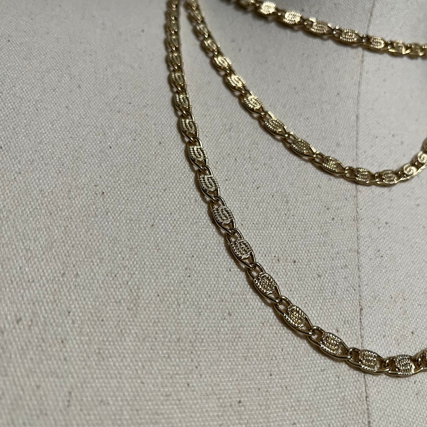 Monet Gold S -shaped Long Chain Necklace