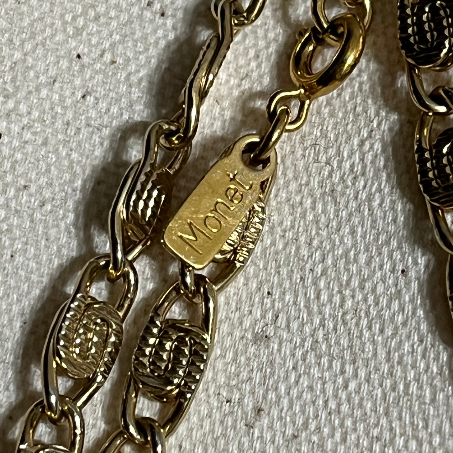 Monet Gold S -shaped Long Chain Necklace