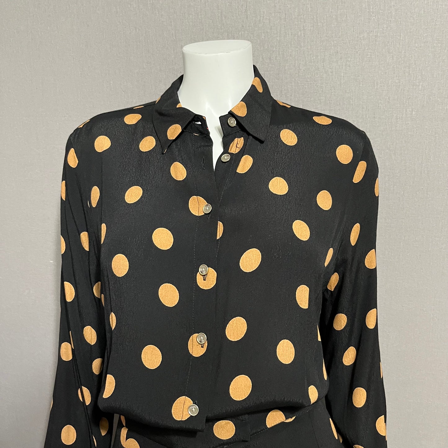 Anthropologie Loveland Wide-Leg Polka Dot Jumpsuit Sz-12
