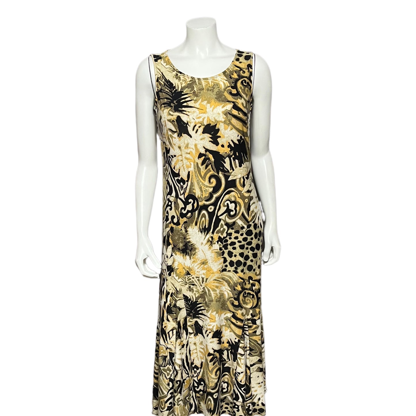 Attitudes By Renee Floral Neutral Color Maxi Dress Sz-Small Petite #16