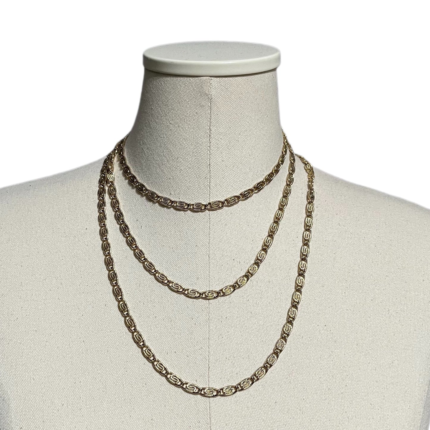 Monet Gold S -shaped Long Chain Necklace