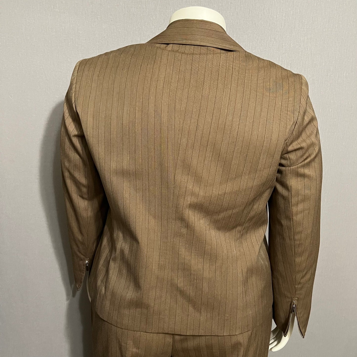Evan Picone Brown Striped 2Pc Jacket & Pant Casual Set Sz-14W