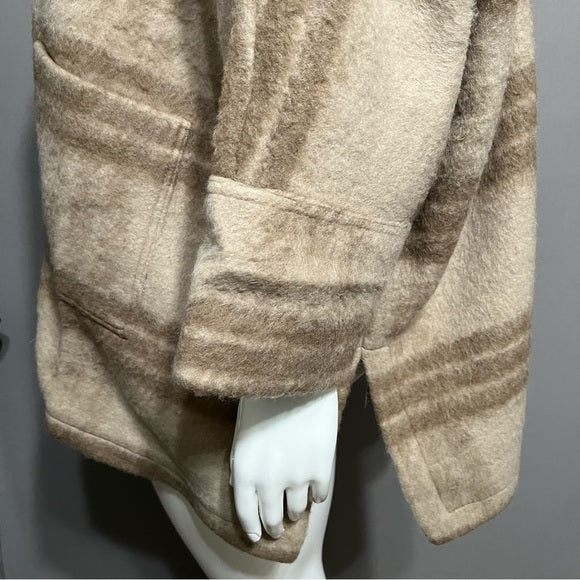 Marla Wynne Tan Brown Oversized Jacket Sz-XL