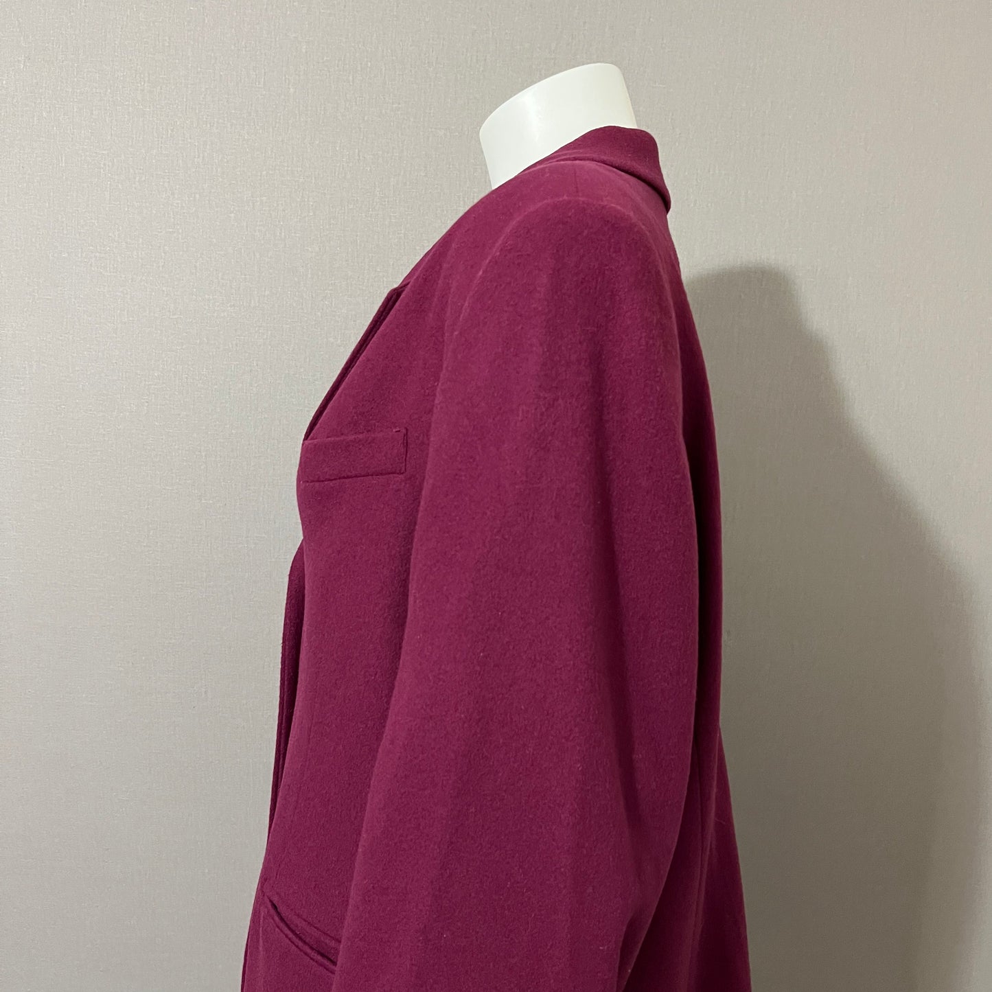 Cashmere/ Wool Blend LL Bean Burgundy Blazer Jacket Sz-20