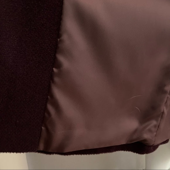 Jones New York Plum Wool | Alpaca Blend Coat Sz-10