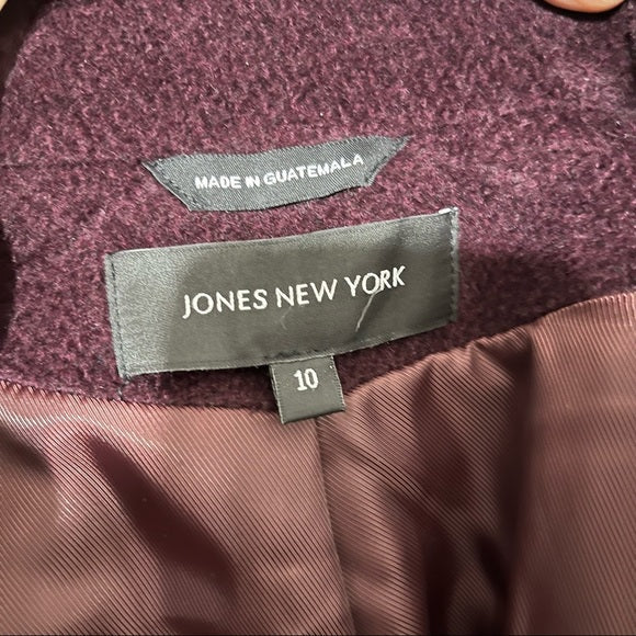 Jones New York Plum Wool | Alpaca Blend Coat Sz-10