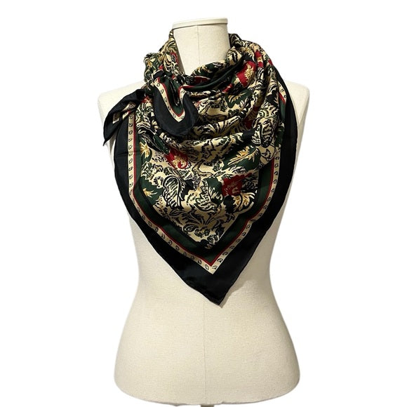 Harve Benard 100% Silk Leaf Print Scarf