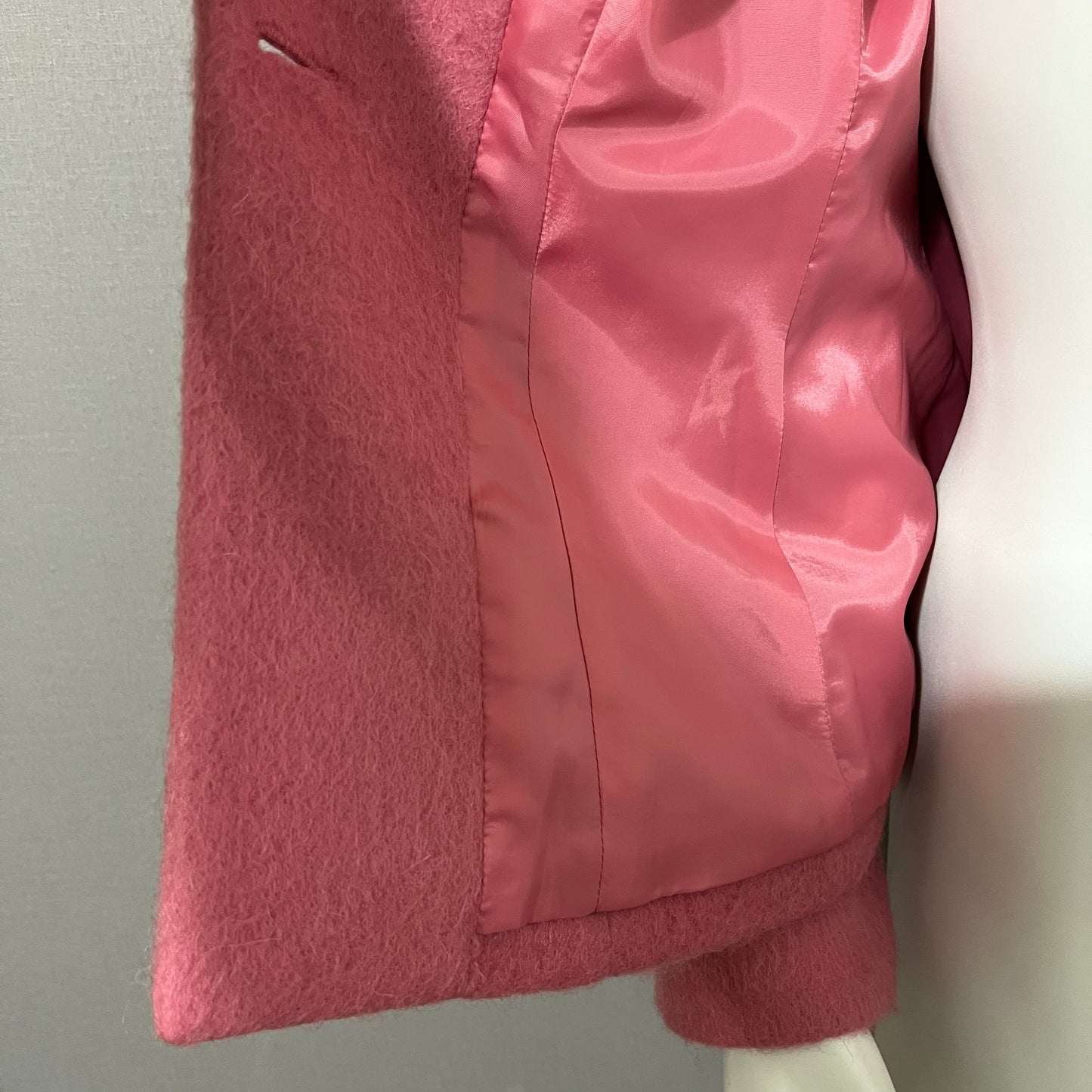 Josephine Chaus Pink Mohair/Wool Blend Blazer Sz-4