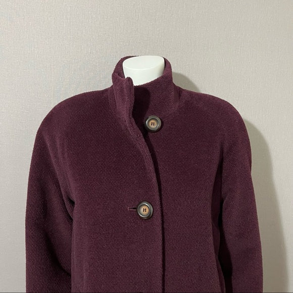 Jones New York Plum Wool | Alpaca Blend Coat Sz-10