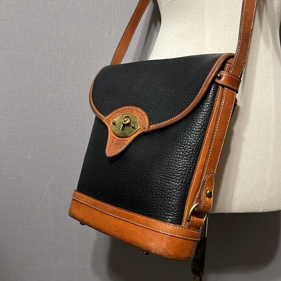 Vintage Dooney & Bourke All Weather Leather Crossbody Handbag