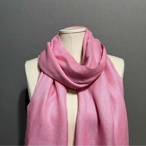 Pashmina Pink Silk Scarf