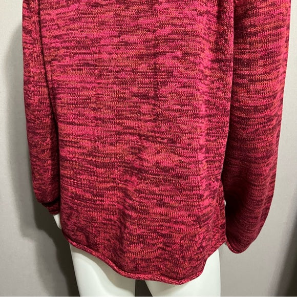 Jeanne Pierre Burgundy Red Turtleneck Sweater Size XL