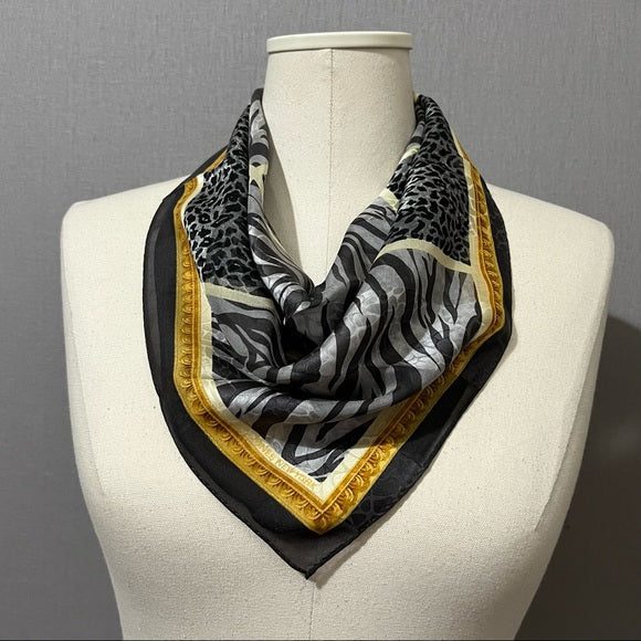 Jones New York Animal Zebra | Cheetah Print Silk Scarf