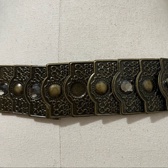 Antique Metal Lightweight Expandable Belt Sz-Medium-Large