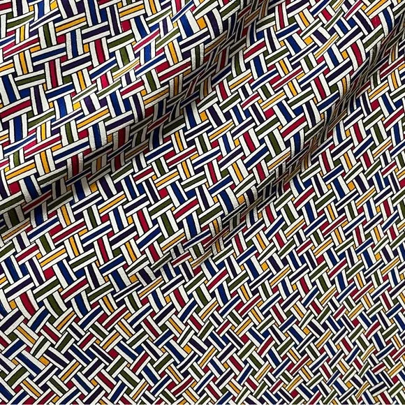 Vintage Rainbow Elastic Waist 100% Skirt Midi Skirt Sz-3X