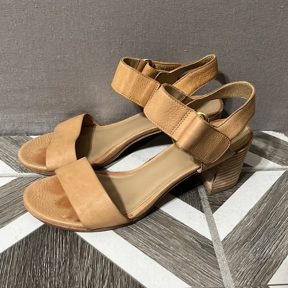 Stuart Weitzman Nude Open Toe With Ankle Strap Sandal Sz-6 1/2 M