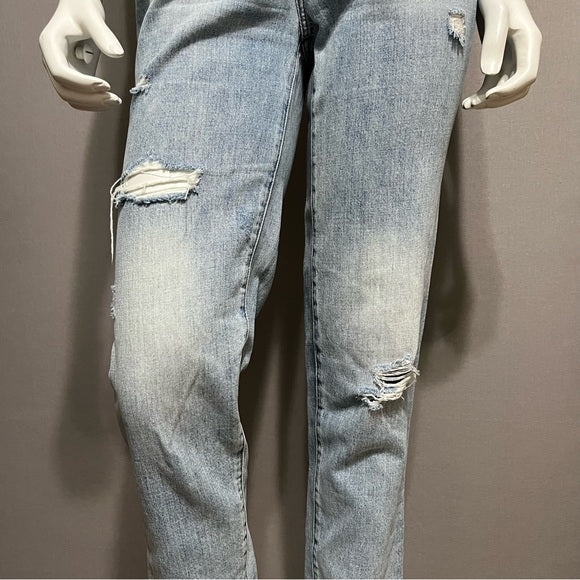 Pistola Distressed Light Wash Boyfriend Jeans Sz-26