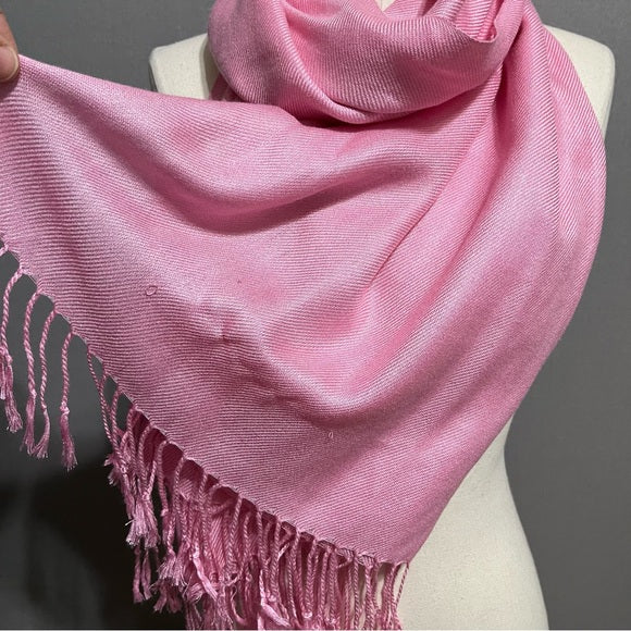 Pashmina Pink Silk Scarf