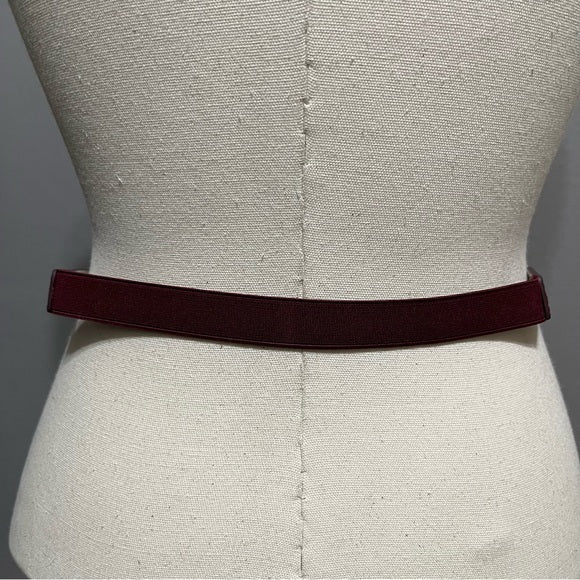 WHBM Burgundy Skinny Leather Sz-Medium