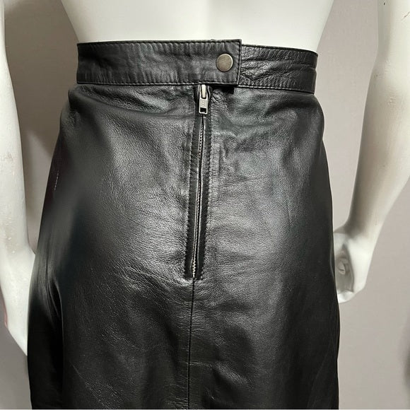 Jessica London Leather Fit & Flare Skirt Sz-20W