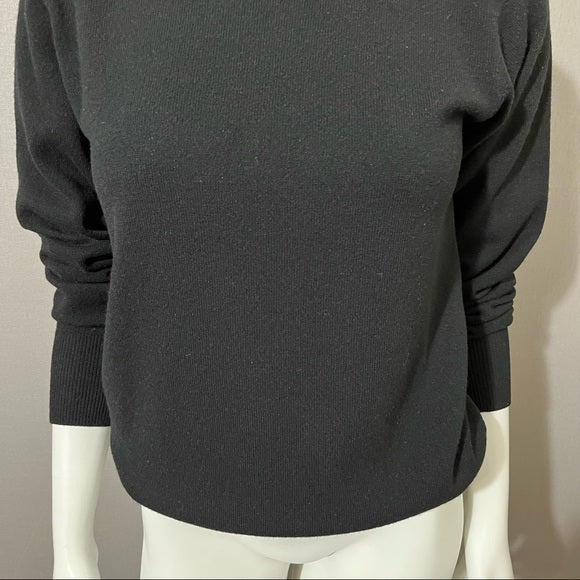 Ralph Lauren Black Lambswool | Cashmere Turtleneck Sz-Large