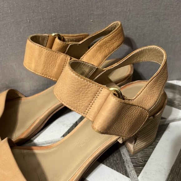 Stuart Weitzman Nude Open Toe With Ankle Strap Sandal Sz-6 1/2 M