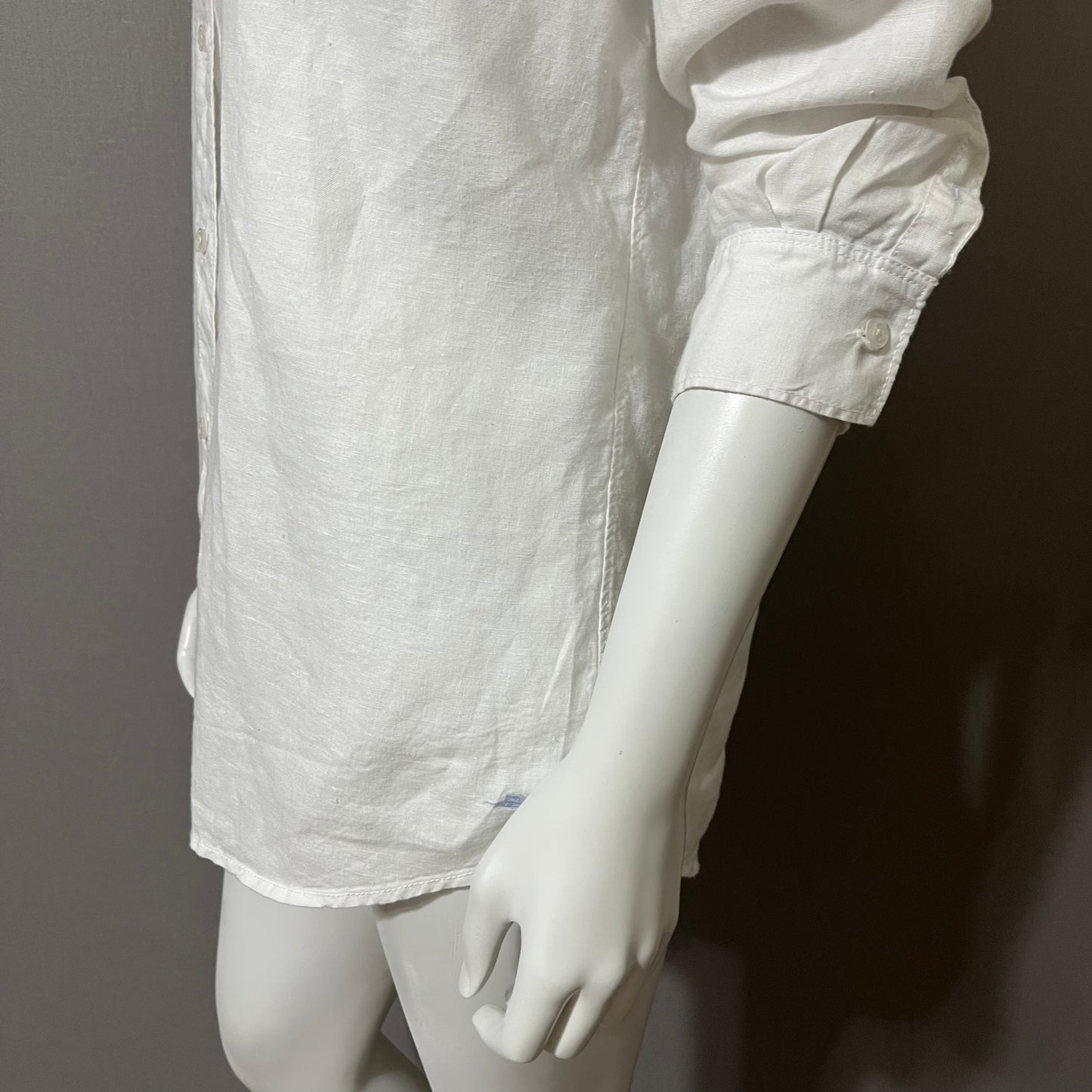 Tommy Bahama White Linen Button Down Shirt Sz-Large