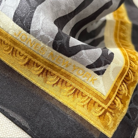 Jones New York Animal Zebra | Cheetah Print Silk Scarf