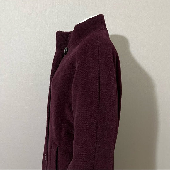 Jones New York Plum Wool | Alpaca Blend Coat Sz-10