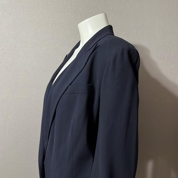 Lauren Ralph Lauren Navy 100% Pure New Wool Blazer Sz-14W