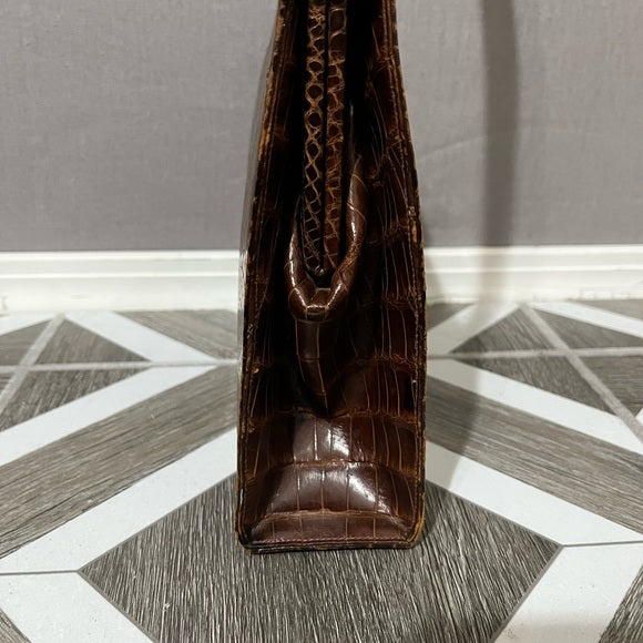 Vintage Lucille De Paris Alligator Skin Handbag