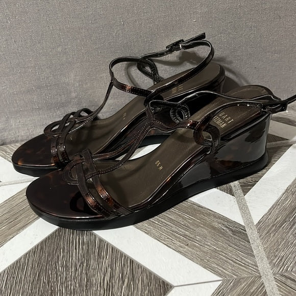 Stuart Weitzman Brown Open Toe Sandals Sz-6 1/2