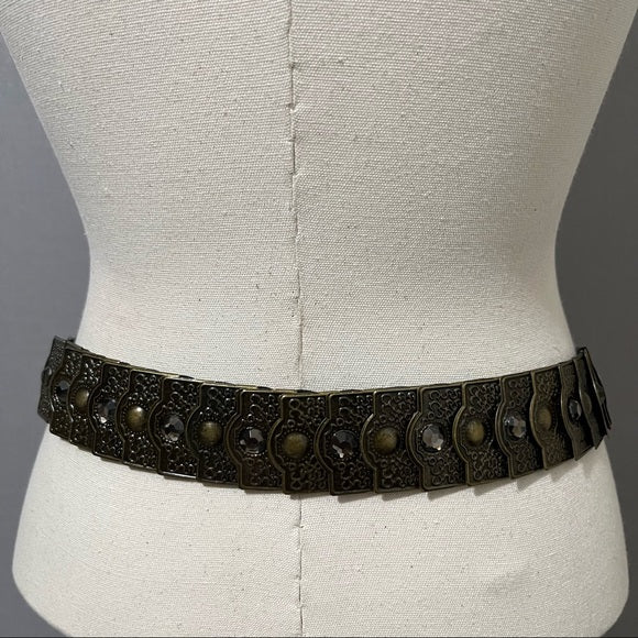 Antique Metal Lightweight Expandable Belt Sz-Medium-Large