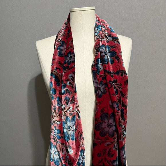 J&X Pink | Turquoise Silk | Viscose Scarf