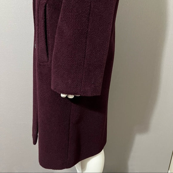 Jones New York Plum Wool | Alpaca Blend Coat Sz-10