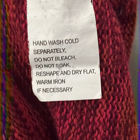 Jeanne Pierre Burgundy Red Turtleneck Sweater Size XL