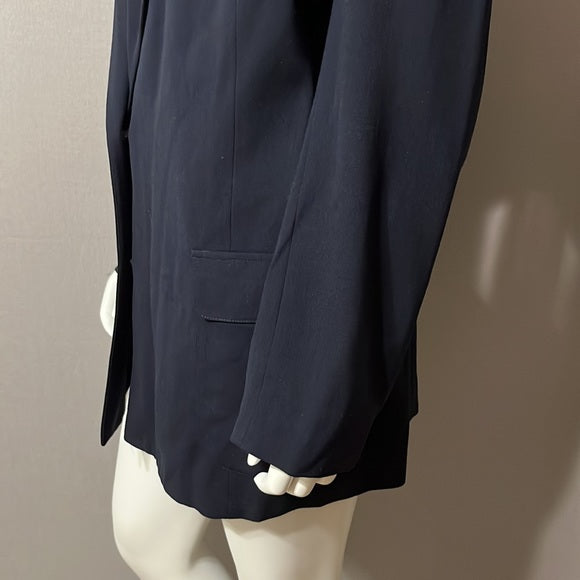 Lauren Ralph Lauren Navy 100% Pure New Wool Blazer Sz-14W