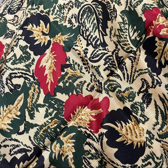 Harve Benard 100% Silk Leaf Print Scarf