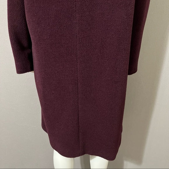 Jones New York Plum Wool | Alpaca Blend Coat Sz-10