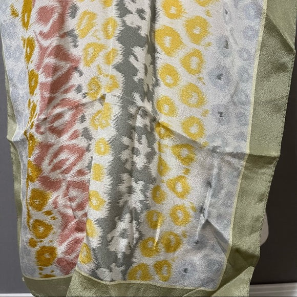 Anne Klein Ikat Print Silk Scarf