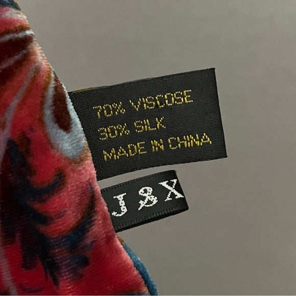 J&X Pink | Turquoise Silk | Viscose Scarf