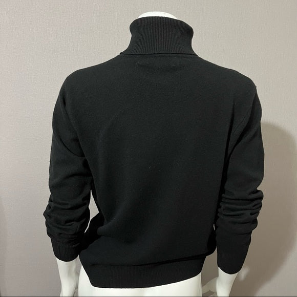Ralph Lauren Black Lambswool | Cashmere Turtleneck Sz-Large
