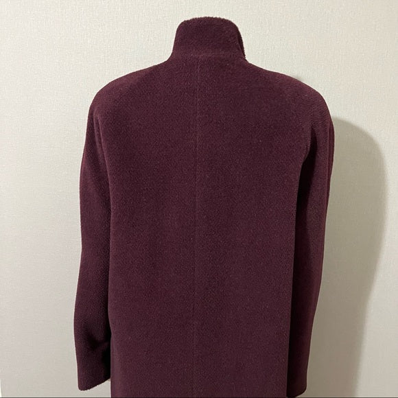 Jones New York Plum Wool | Alpaca Blend Coat Sz-10