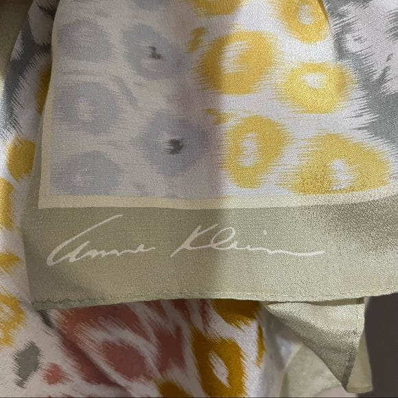 Anne Klein Ikat Print Silk Scarf