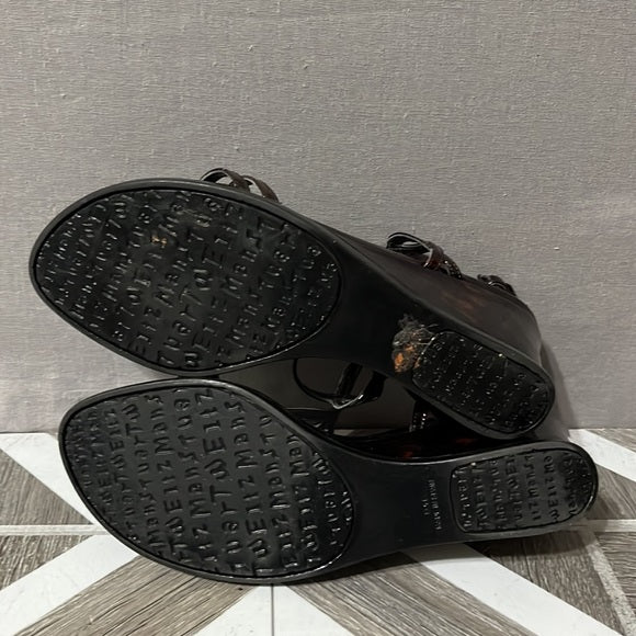 Stuart Weitzman Brown Open Toe Sandals Sz-6 1/2