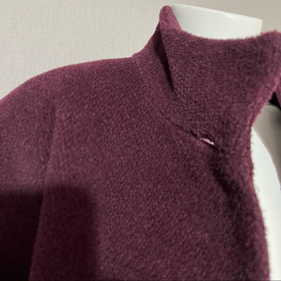 Jones New York Plum Wool | Alpaca Blend Coat Sz-10