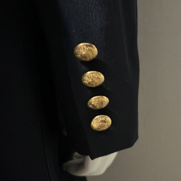 Lauren Ralph Lauren Navy 100% Pure New Wool Blazer Sz-14W