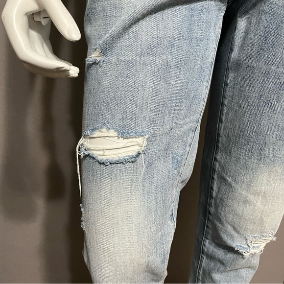 Pistola Distressed Light Wash Boyfriend Jeans Sz-26