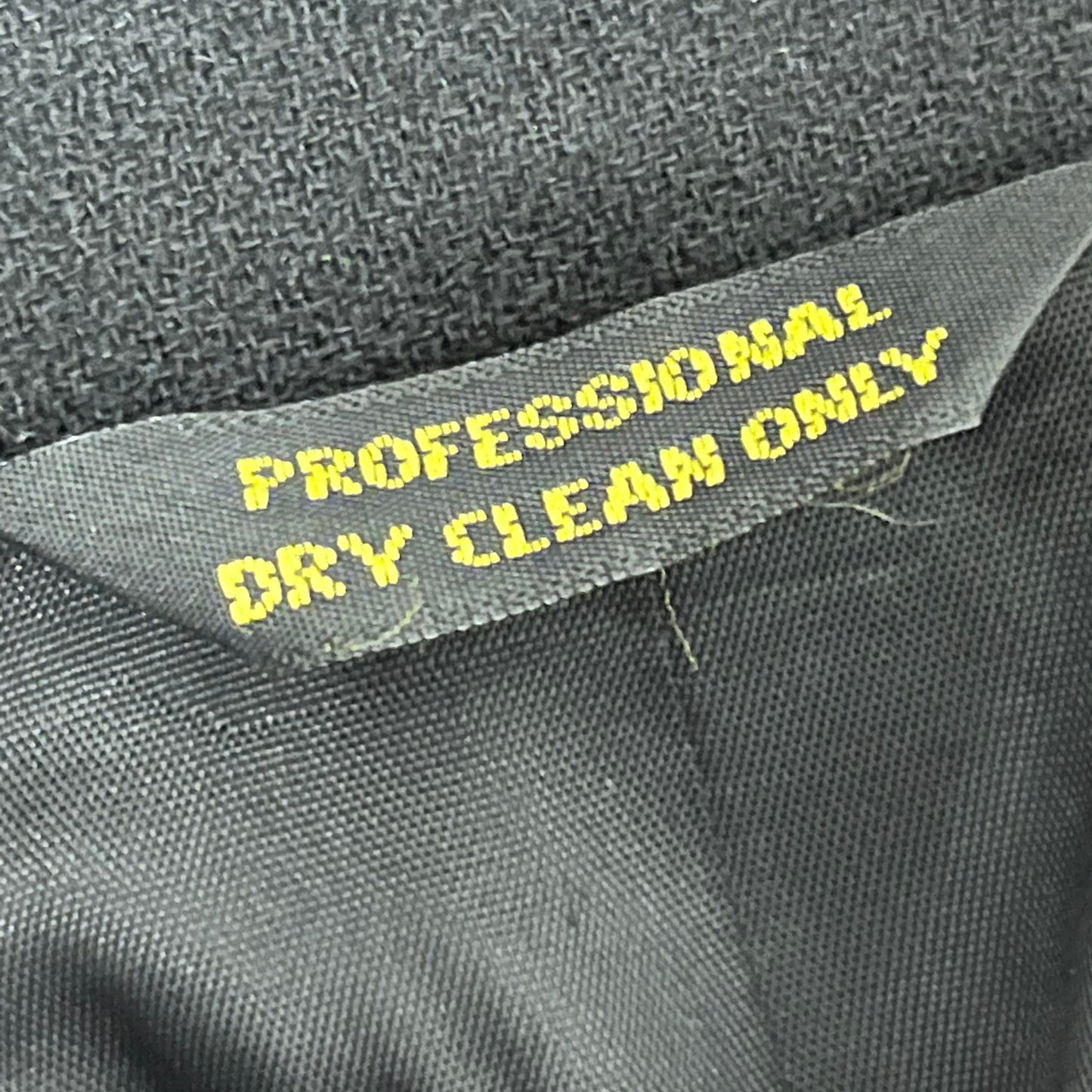 Vintage Black 2pc Wool Skirt Suit Set Sz-8